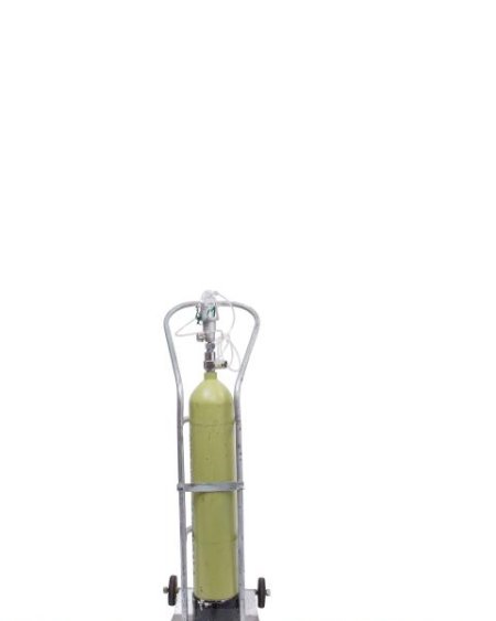 Green oxygen tank